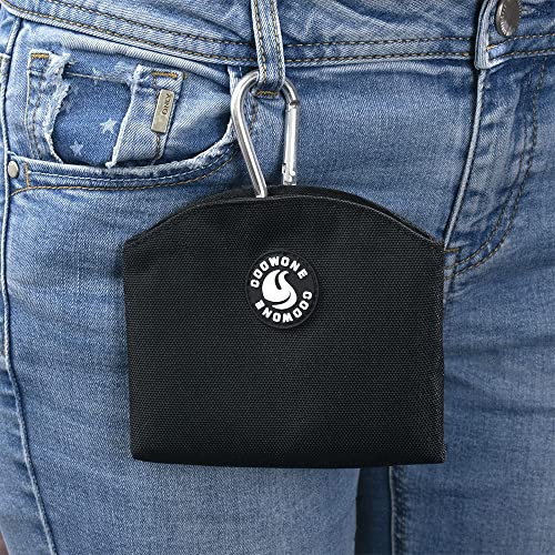 COOWONE Leckerli-Tasche mit magnetischer Öffnung für Hündchen-Leckerli-Snack-Taschen Hundeleckerli-Trägerhalter mit Clip (Schwarz)