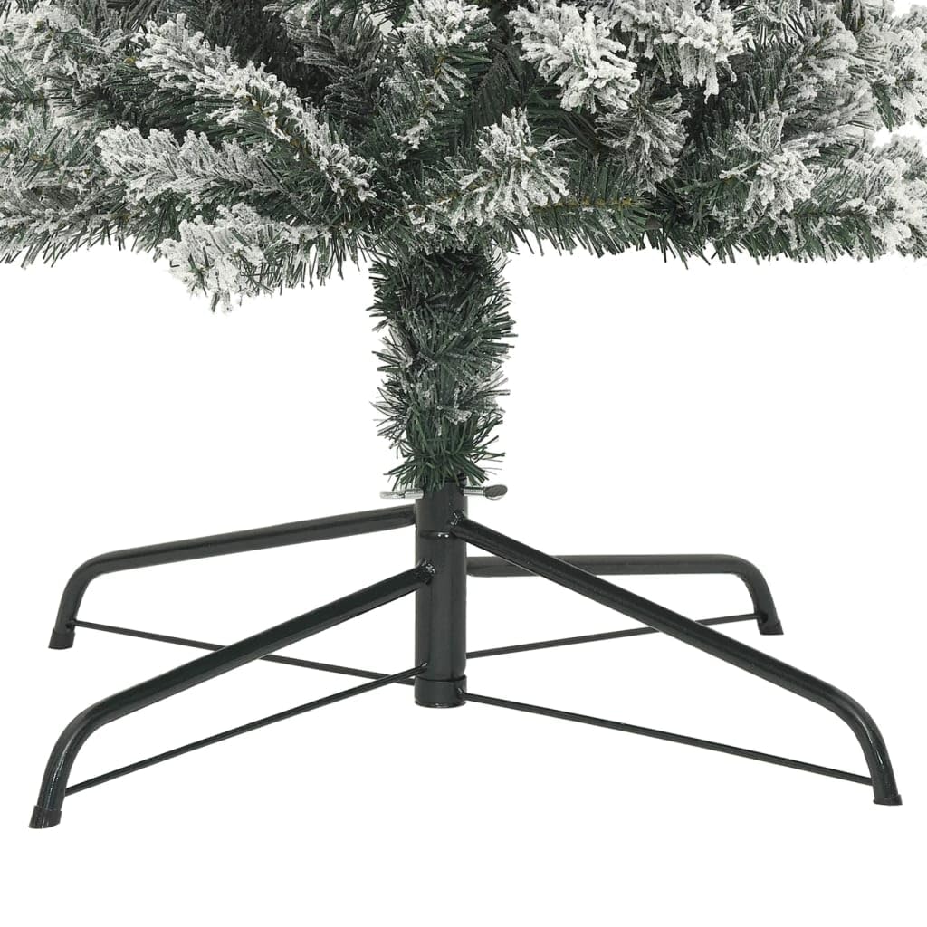 Girlanda bożonarodzeniowa, śnieżna, 240 cm, PCW i stal, z 2400 końcówkami, stabilny stojak, realistyczna do użytku wewnątrz i na zewnątrz, dekoracja choinkowa do salonu, biura, na święta i