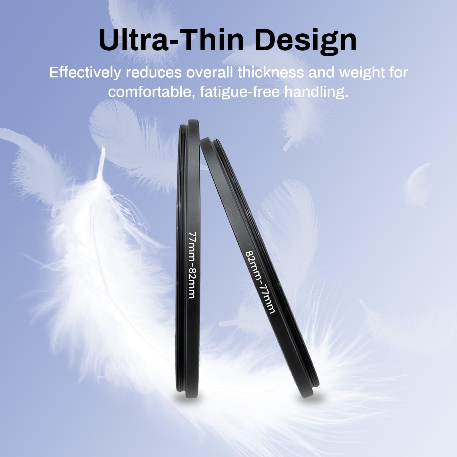 Amazon | 77-82mm ステップアップリングアダプターフィルター、メタル