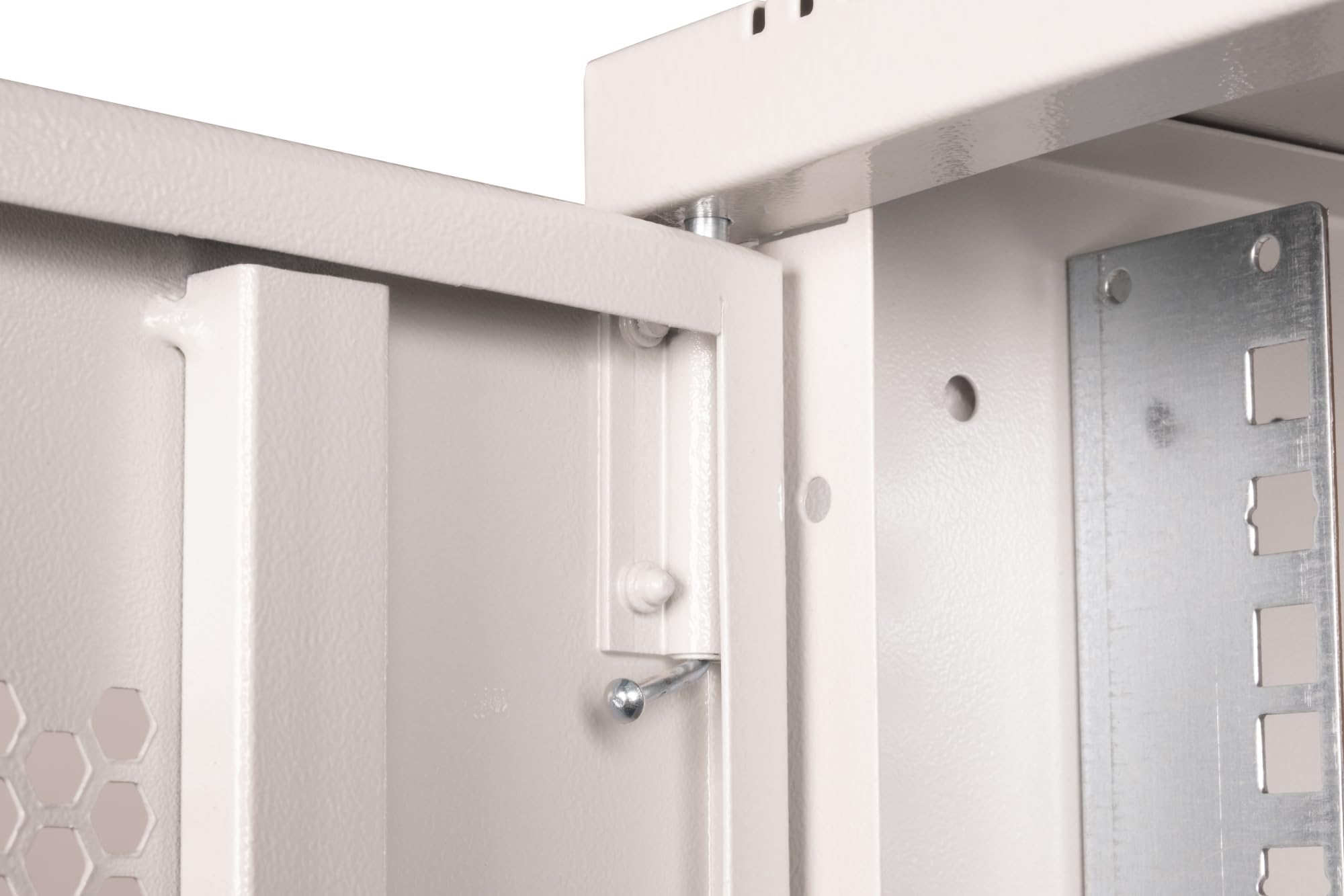 DIGITUS Armario de Red – 19 Pulgadas, 7U – Sin Montar – Soho Pro – Gris | 400 mm de profundidad – 319,25 mm de profundidad útil – montaje en pared – Carga máxima: 60 kg – puerta de acero perforada
