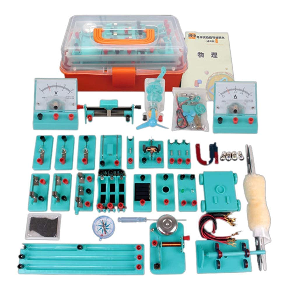Modello di Scienza Educativa Esperimento di Elettronica Elementare per Studenti delle Scuole Elettromagnetismo Fisica Magnetismo Elettrico Circuito Kit di Base