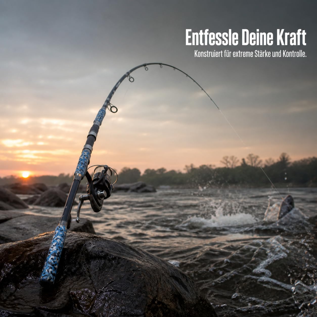 Canna da Pesca Telescopica Azione Extra, Manico a pistola, size to 2