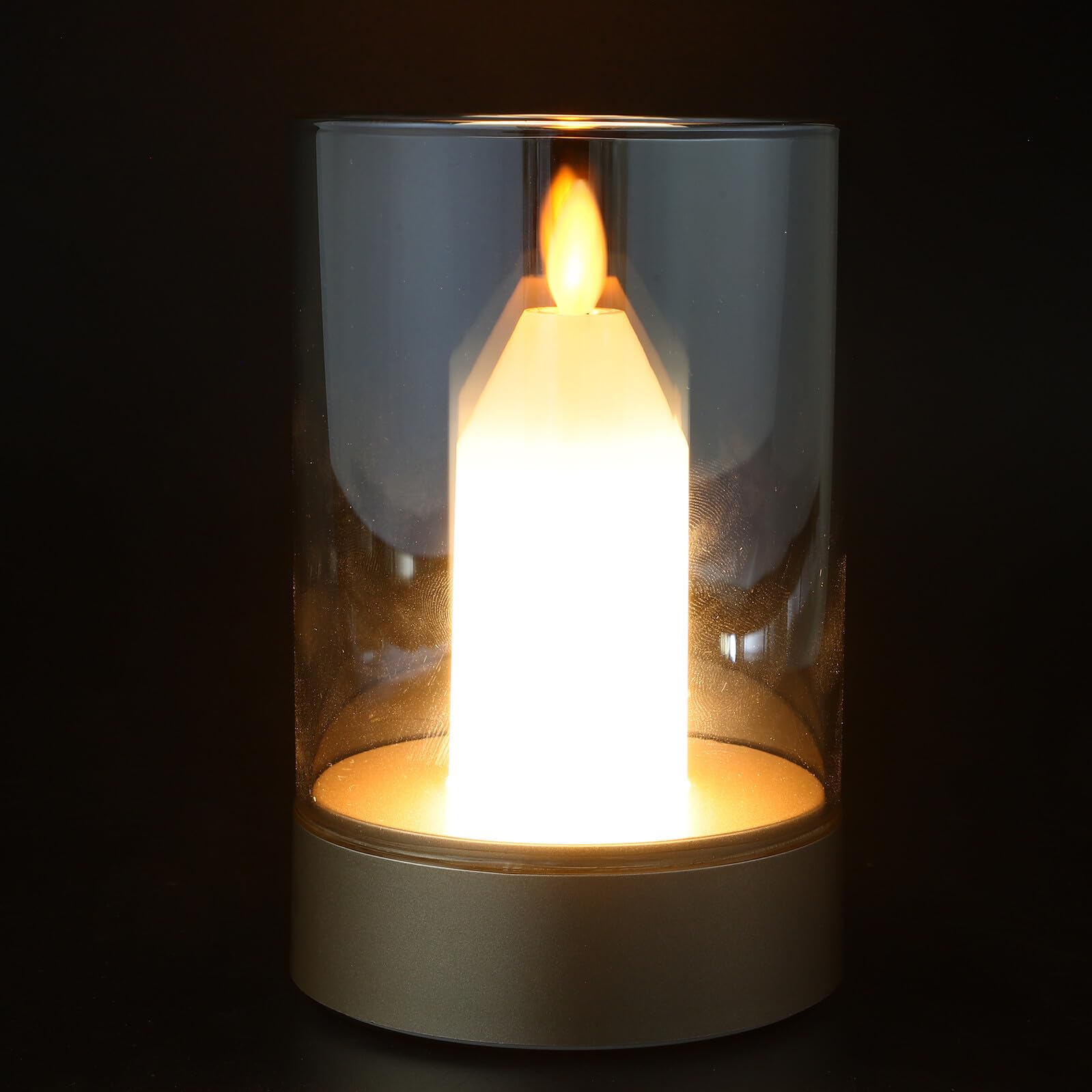 Gadpiparty Lampada da Notturna LED Simulazione Candela Oscillante Lampada da Scrivania Sicura Fiamma con Luce e Tocco Decorazione Atmosfera per Camera e Festa