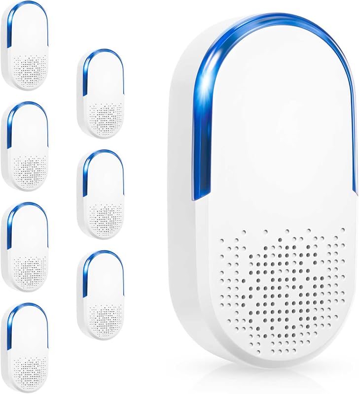 Repelente ultrasónico de control de plagas para interiores, ratón, roedores, ratas, mosquitos, arañas, cucarachas, repelente electrónico de insectos por ultrasonido para interiores, repelente de insectos para el hogar, sótano, ático, garaje
