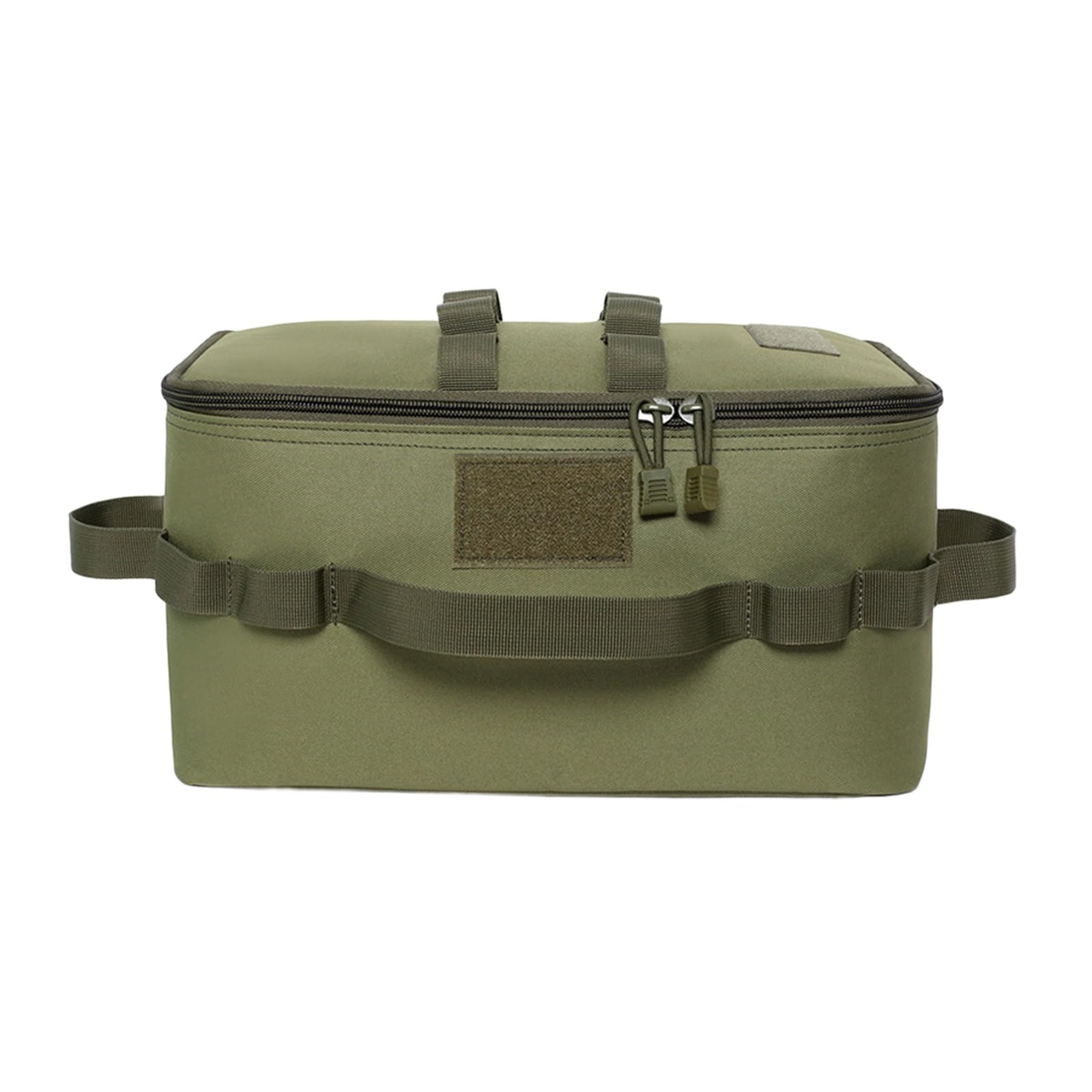 Bolsa de almacenamiento impermeable táctica verde con compartimentos 8