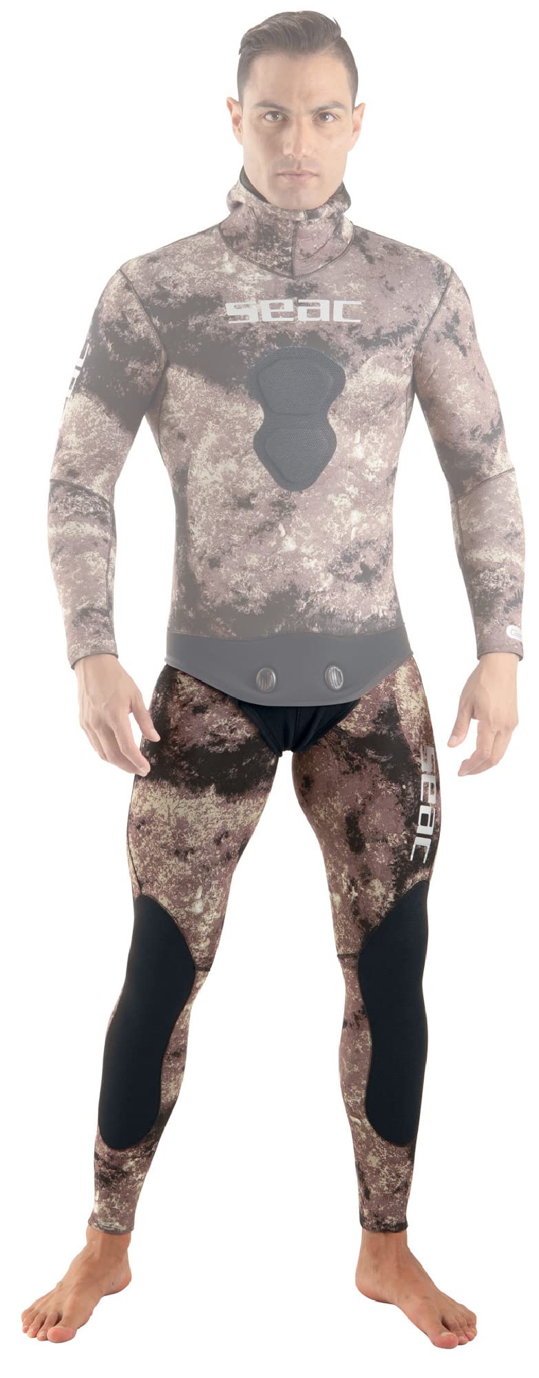 Seac Gannet, Chaqueta con Capucha y pantalón de Cintura Alta en Neopreno Stretch de 5 mm