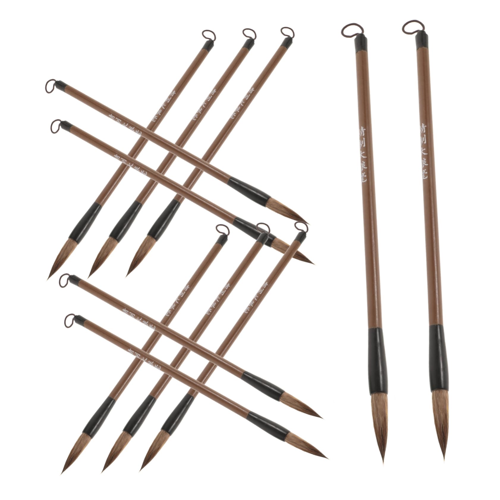 Gadpiparty Calligraphy Brushes Set 12pcs Chinese Ink Painting Writing Brushes Chinese Pens Calligraphy Kits for Beginners Cultural Heritage