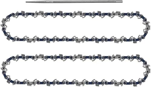 Kohnkd Cadenas de motosierra de 10 pulgadas 40DL .050 38 para Sun Joe Greenworks Echo Remington (paquete de 2) con limas redondas