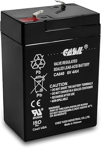 Miniatura 8 de Casil CA-1240 12V 4AH Batería de plomo sellada recargable (CA1240)