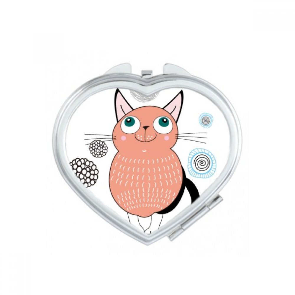 Miroir de poche rose mignon dessin chat - Idée cadeau anniversaire originale fille