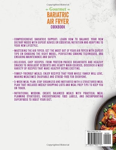 Gourmet Bariatric Air Fryer Cookbook: Achieve Your Health Goals Effortlessly with These Scrumptious,