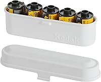 Vista 1 de Estuche para película KODAK - para 5 rollos de películas de 35mm - Estuche compacto y retro de acero para ordenar y proteger los rollos de película