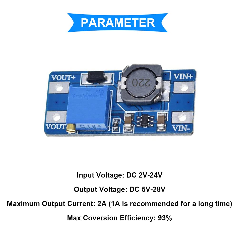 DC-DC 1V-5V A 5V Regolatore di Tensione Convertitore Step Up Boost Modulo Alimentazione : LGGUY