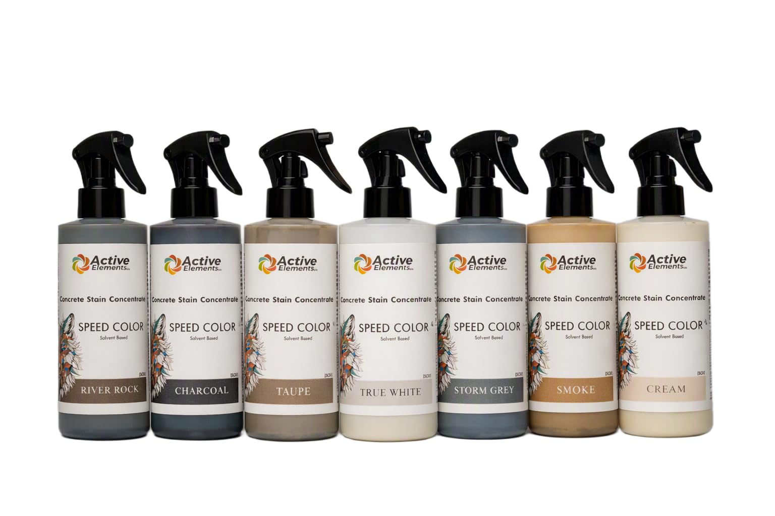 Speed Color Acetone Dye Concrete Stain 8 Color Sample Pack