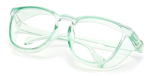 Miniatura 2 de Alsenor Gafas de seguridad antiniebla, gafas protectoras con bloqueo de luz azul, antipolvo, protección UV, para hombres y mujeres (jade)