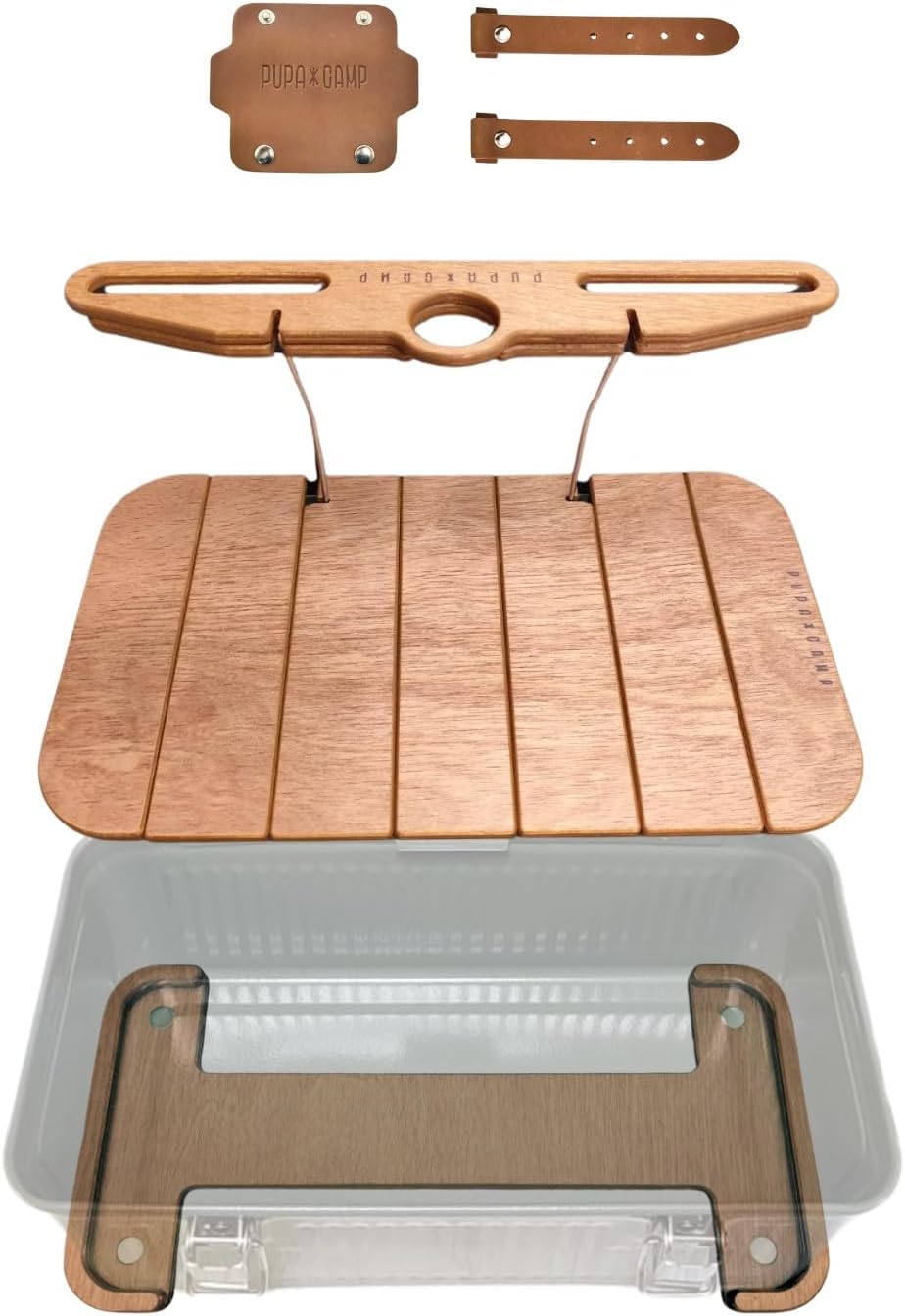 Generic Stanley Lunch Box Accessories for 10qt, 9.5L PUPACAMP Handmade Wood Table (Single Lantern Hanger Kit), st-pupa-01