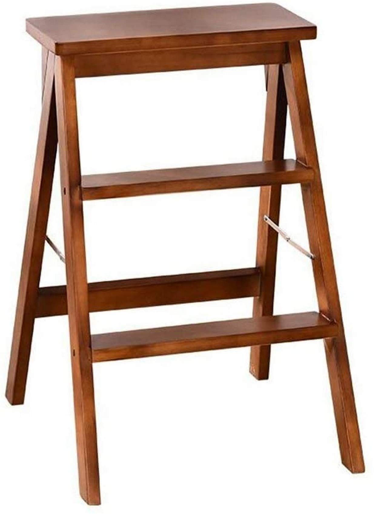 Taburete con peldaños de madera plegables para solucionar la falta de espacio en casa