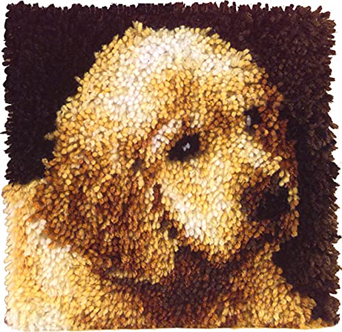 Image of Wonderart Puppy Love Latch Hook Kit, 12 inch X 12 inch