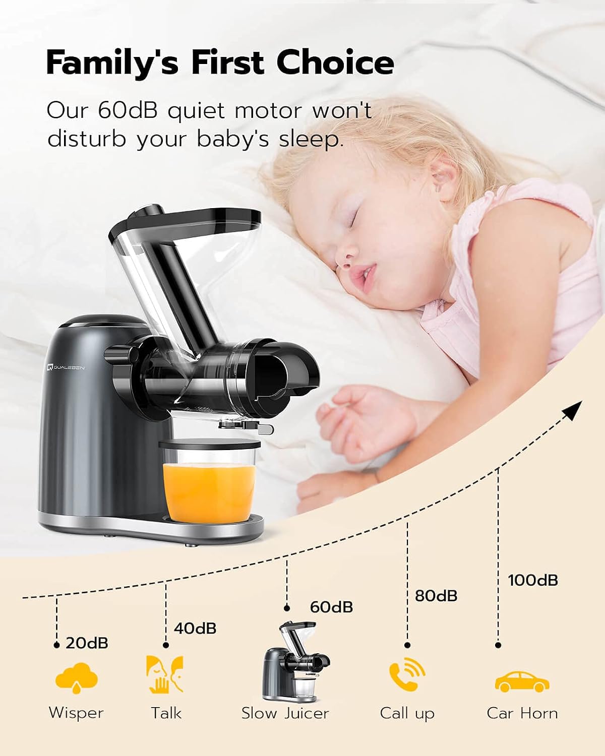 Masticating Juicer, Cold Press Juicer with 2 Bottles and 3 Modes, 95% Juice Yield Slow Juicer with 3.3’’ Large Feed Chute, Slow Masticating Juicer for Vegetable Fruit with Recipes and Brush (Black)