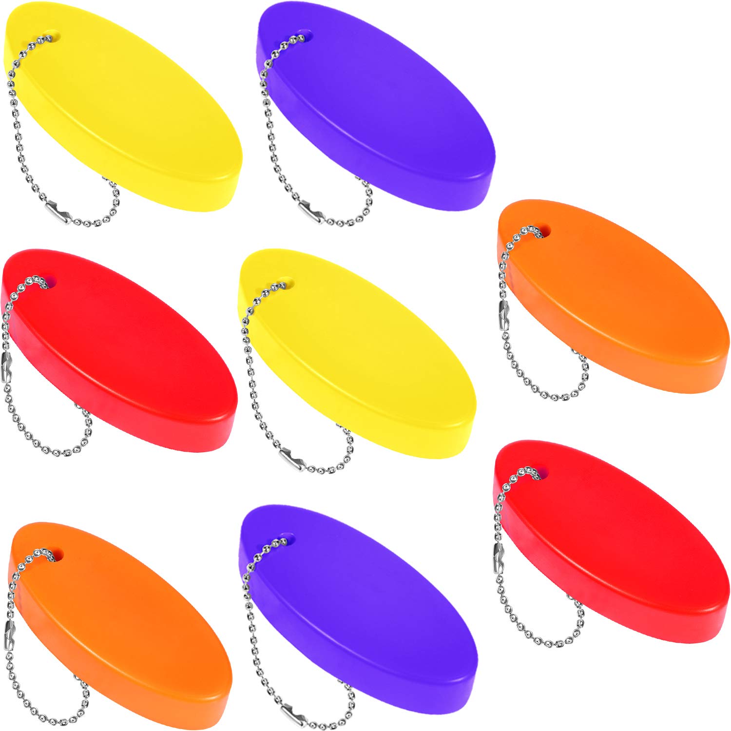 Floating Boating Key Chain Foam Rescue Tube Floating Keychain for Fishing Surfing Sailing Outdoor Sports