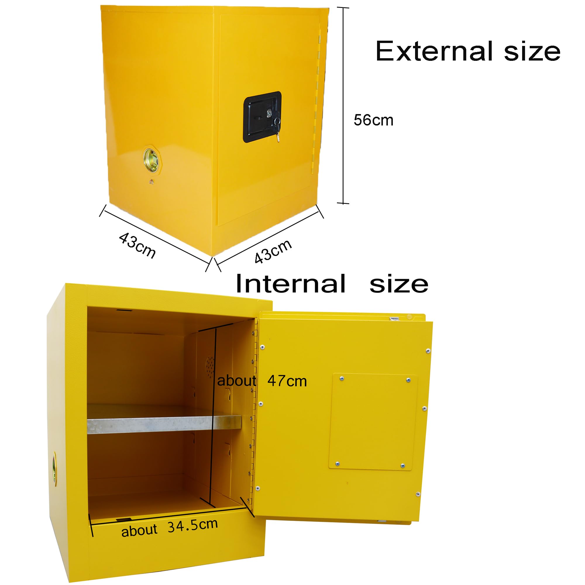 HQHAOTWU Flammable Cabinet Chemical Storage Cabinets 16