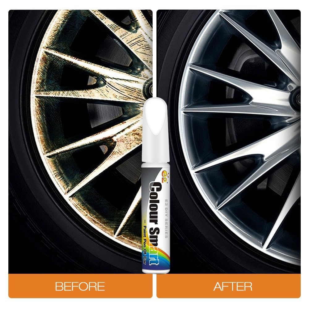Générique Stylo de Réparation des Rayures Voiture 2026 - Retouche Peinture Universel pour Carrosserie, Anti-Rayure pour Moto, Camion et SUV, Réparation Rapide et Facile (Noir, 1PCS) - 5