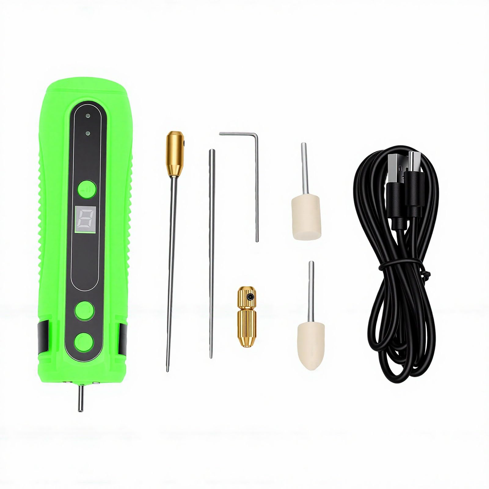 Sxhlseller Herramienta Eléctrica para Quitar Pegamento para Reparación de Pantalla de Teléfono Móvil, Batería de 2000 MAh con Luz LED para Pantalla de Polvo y 4 Modos Ajustables para Eliminación de