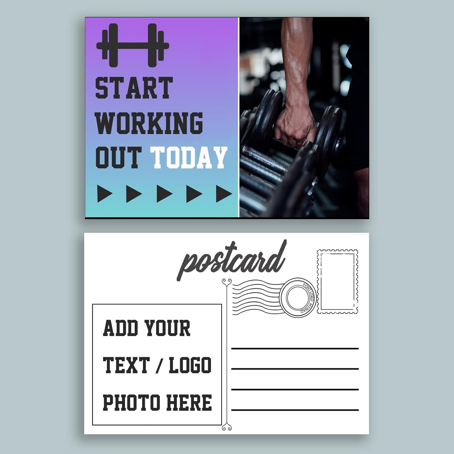 Custom Postcards,Personalized Message Card Custom Photo Text Logo for Birthdays, Anniversary, Memorabilia
