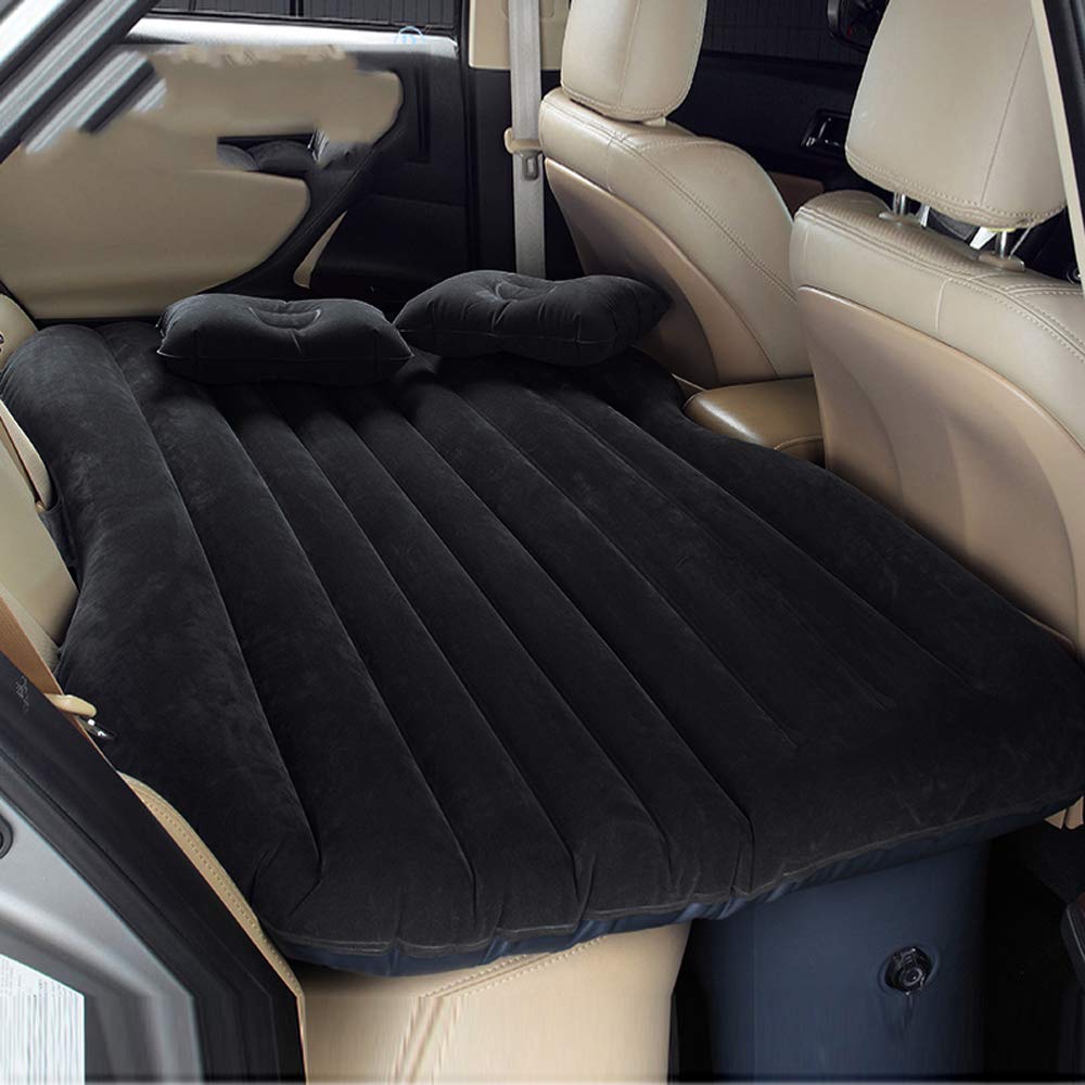 Matelas Gonflable Voiture Multifonctionnel Pliant Matelas Gonflable Voiture avec la Pompe à air électrique Siège Air d'auto avec 2 Oreillers Lit Gonflable étendu Camping Voyage