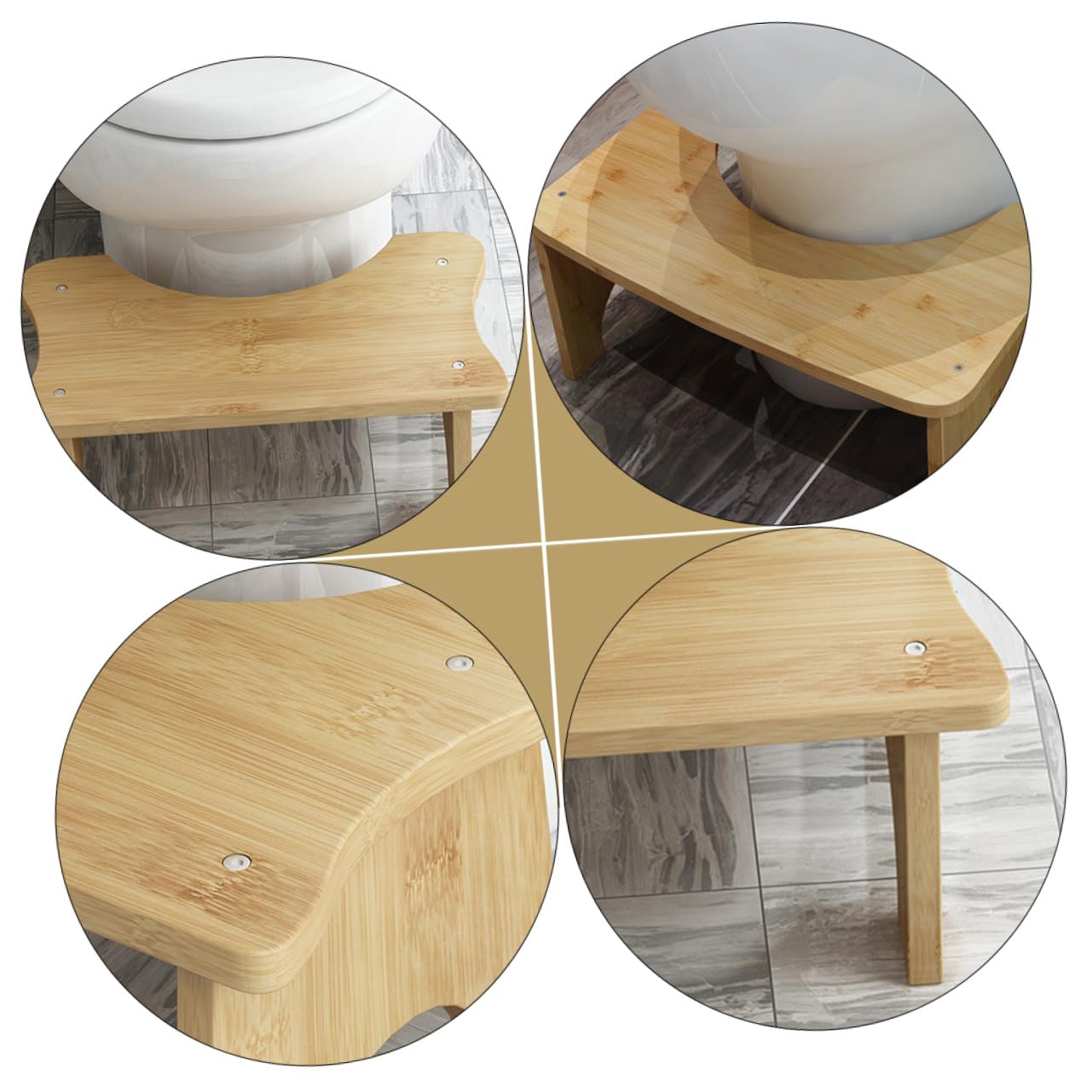 Sgabello per Wc Bambini Antiscivolo Piccolo Poggiapiedi Rialzato in Plastica Resistente Supporto Piede per Bagno e Cucina Uso Quotidiano