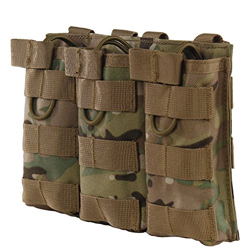 WYNEX M4 M16 AR-15 Type Magazine Pouch Triple Mag Holder Open-Top Military Airsoft