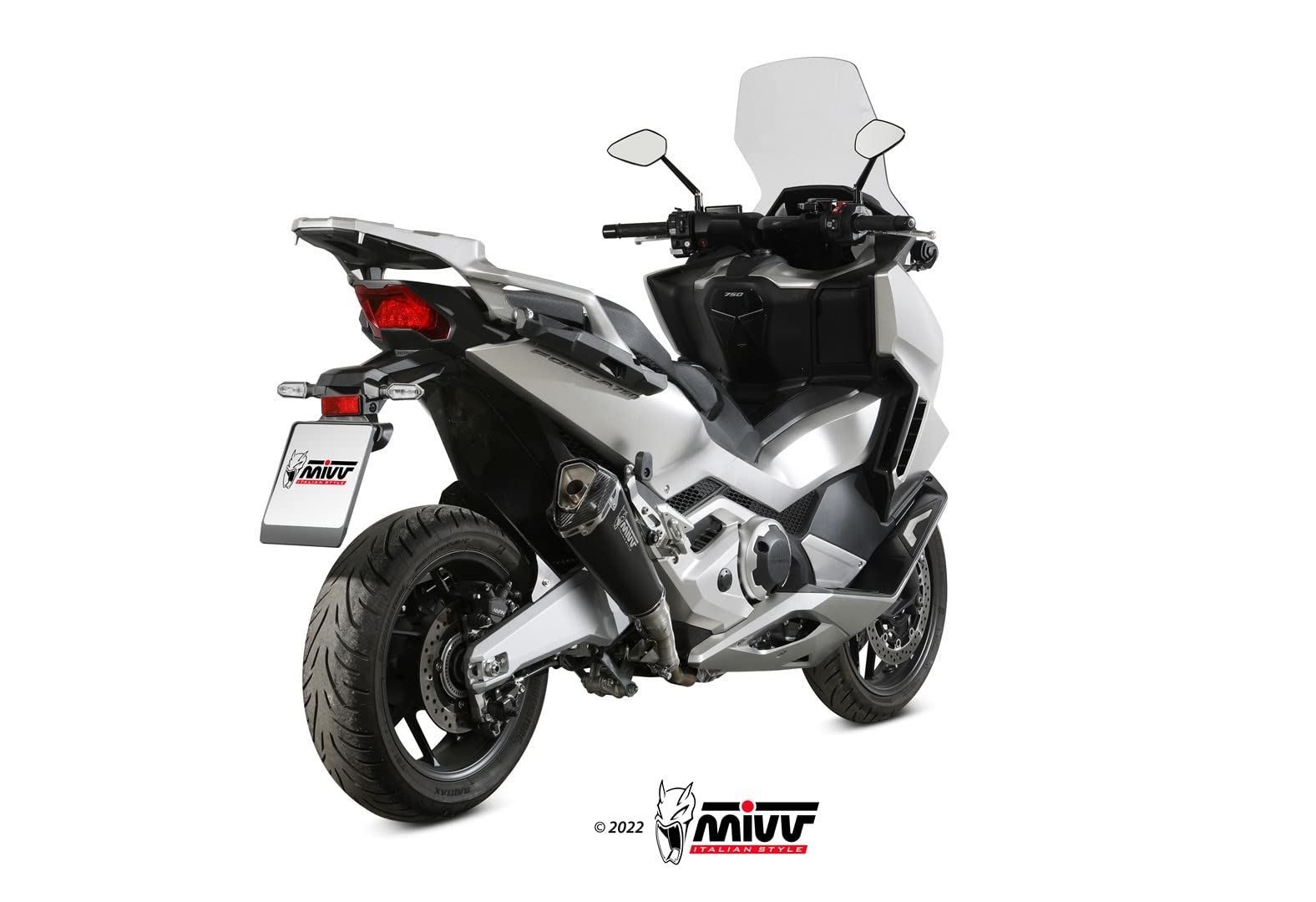 Mivv Scarico per HONDA FORZA 750 2021 > 2022 DELTA RACE BLACK ORIGINAL