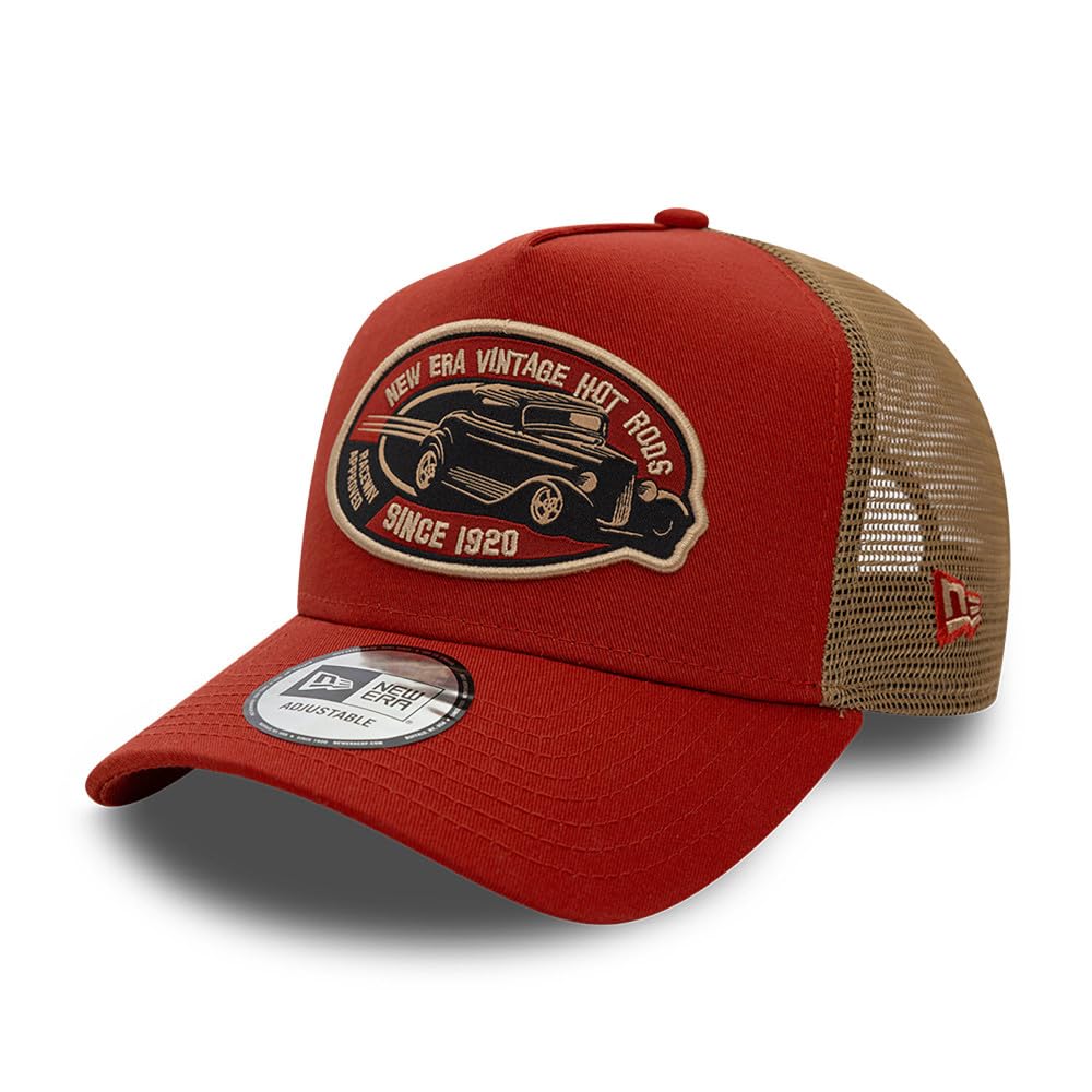 New Era Adult's 9Forty Trucker Branded Baseball Cap Hat Rust Copper