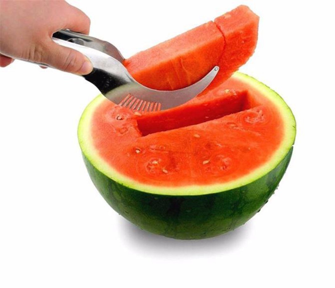 Expert Chef® The ORIGINAL Watermelon Slicer Corer Cutter Knife and Server with Free Melon Baller - As Seen on TV - 8 Recipe eBooks Included.