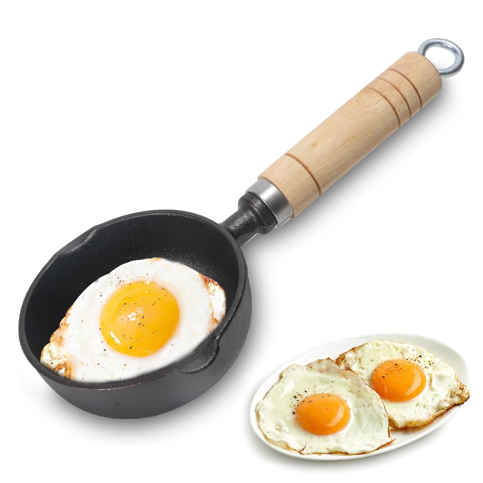 Mini Pfanne Antihaftbeschichtete Kleine Ø 11 cm, Induktion Antihaft Pfanne Spiegeleipfanne, Eierpfanne, Hitzebeständig, Antihaftbeschichtet, Tragbar, für Kochen Camping, Induktionsherd
