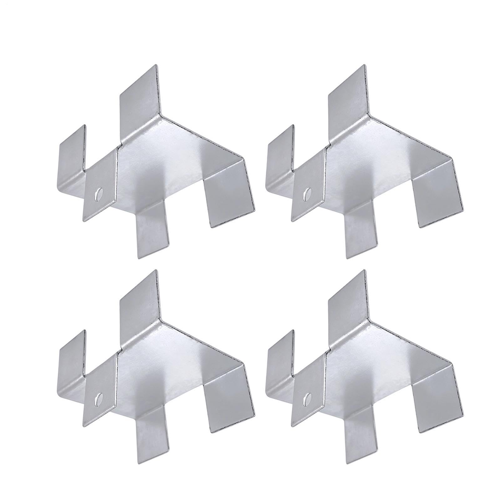 Support de Rail de Clôture Panneau Bois et Béton - Clips Acier