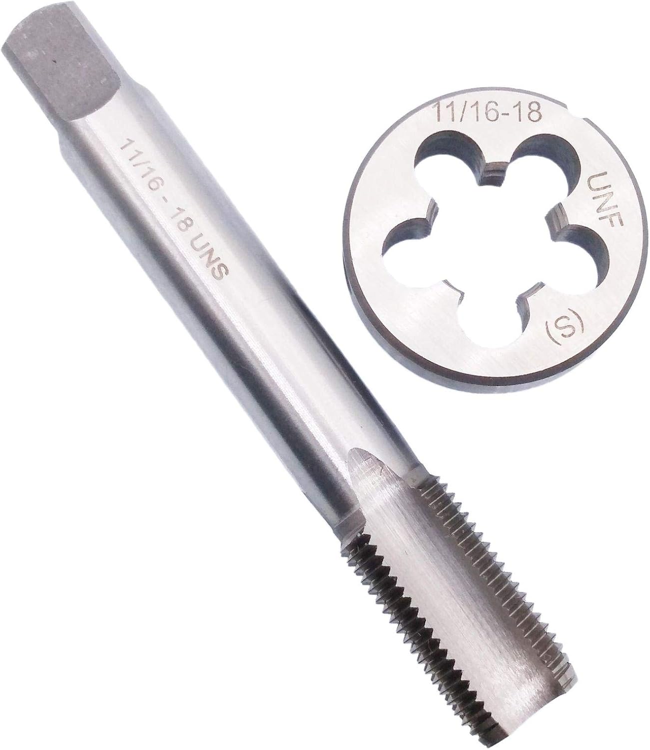 HSS 11/16-18 UNS Tap and 11/16-18 UNF Die Right Hand