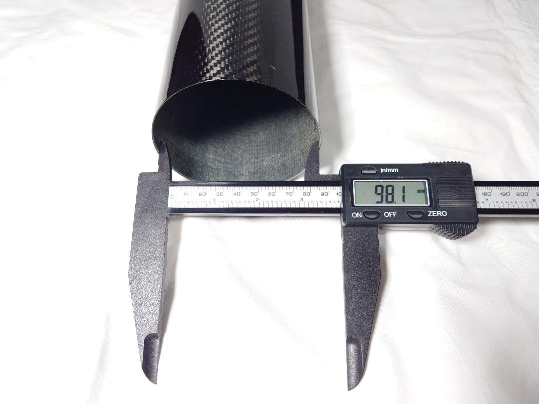 ②バイク用 カーボンシェル サイレンサー用３本 外径100mm L450mm Amazon.co.jp: バイクパーツ カーボンシェル サイレンサー用3本