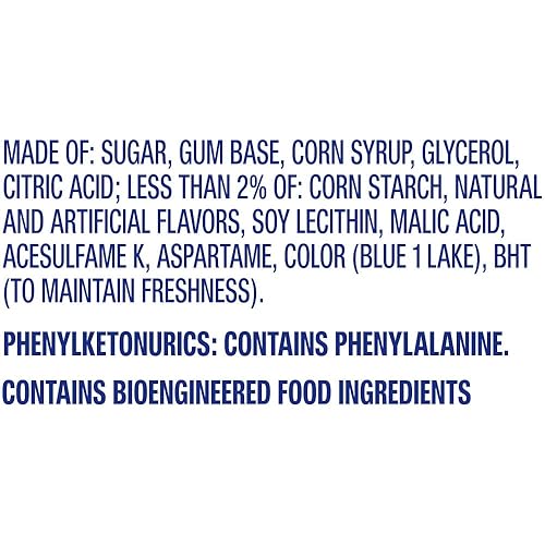 Miniatura 3 de HUBBA BUBBA - Cinta de mascar de burbujas de frambuesa azul agrio 2 onzas paquete de 6