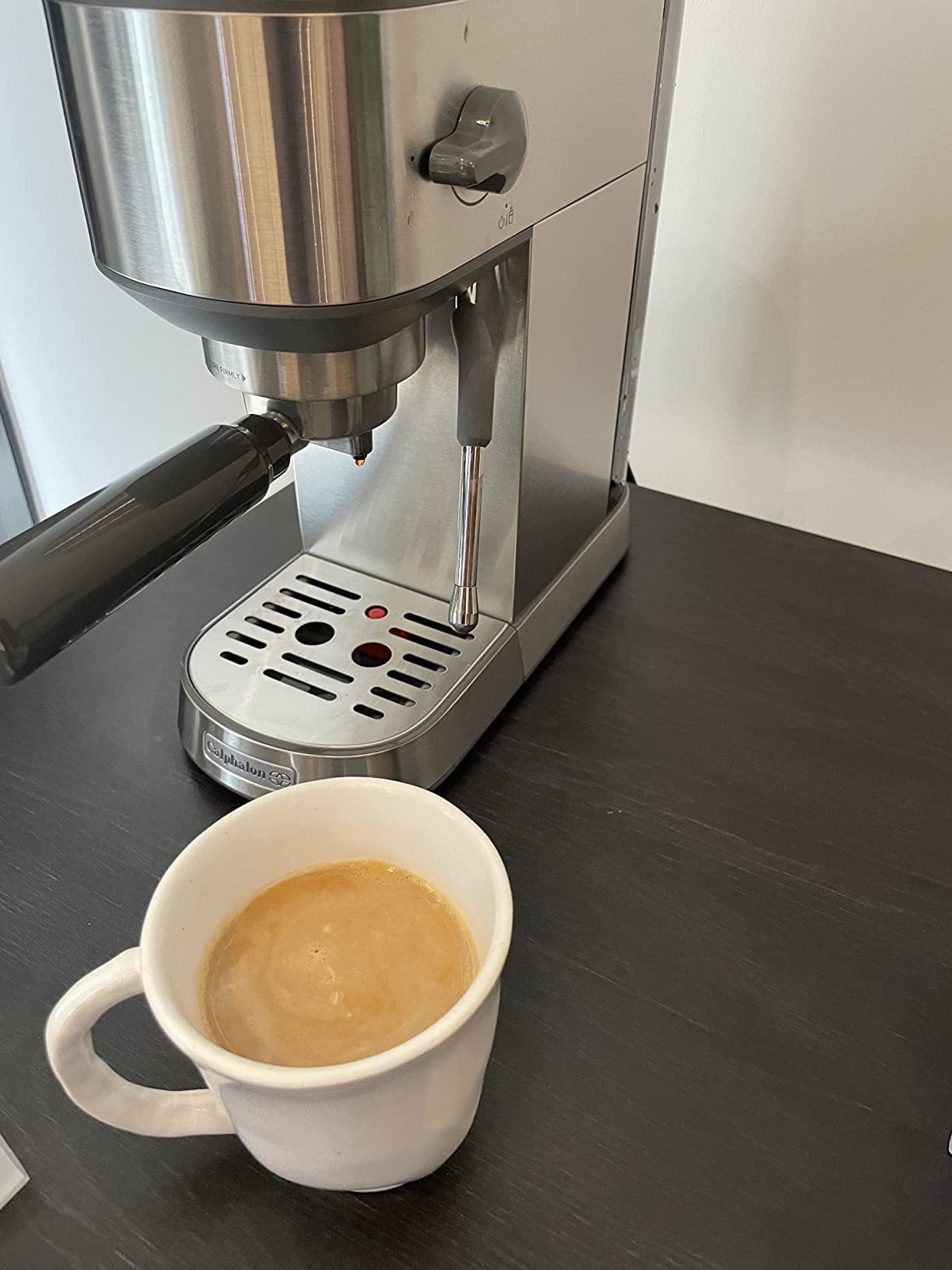 47/mo Finance Calphalon Compact Espresso Machine, Home Espresso Machine with Milk Frother