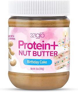 321glō Protein+ Nut Butter Spread | Keto Cashew & Almond Butter | Dairy Free, Gluten Free, Low Sugar | All Natural Peanut ...
