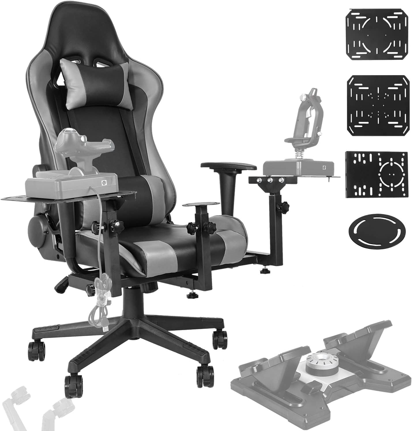 Simulador de Vuelo y Carreras Anman con Silla Ajustable miniatura 1