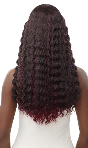 Miniatura 4 de Outre Peluca sintética de encaje frontal HD con parte elegante - PERLA (CHOCVHN)