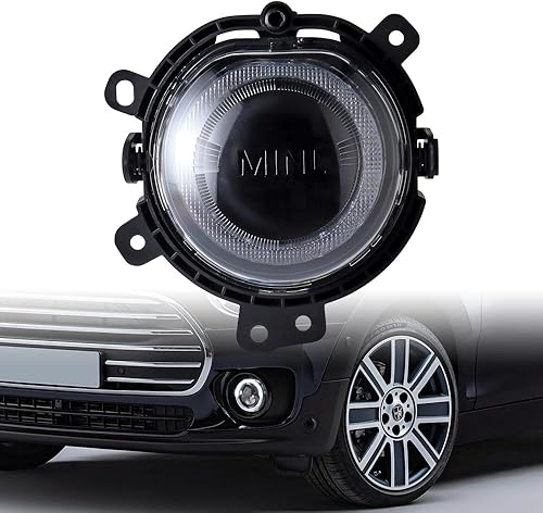 Luz antiniebla para parachoques delantero izquierdo del lado del conductor, DRL, xenón, blanco, lente transparente compatible con Mini F54 Clubman