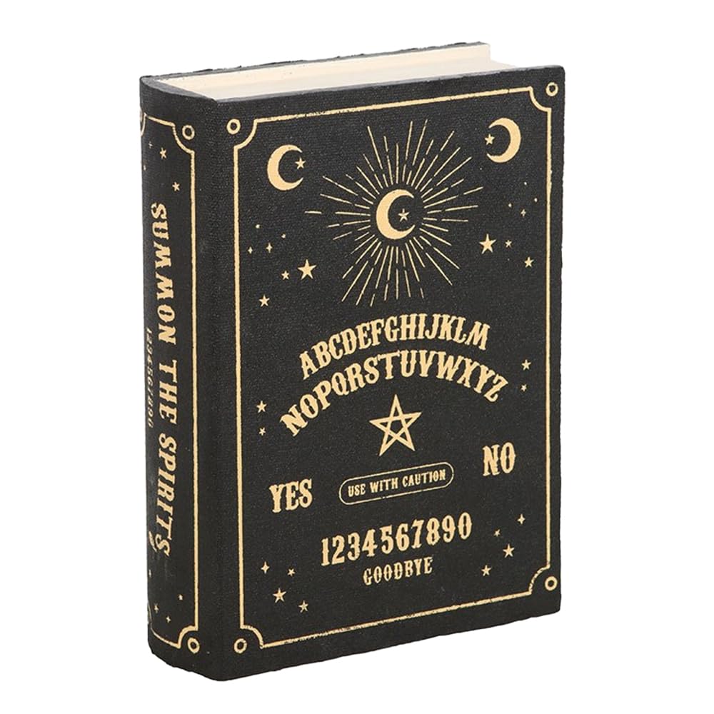 Gothic Homeware Black Spirit Board Book Storage Box