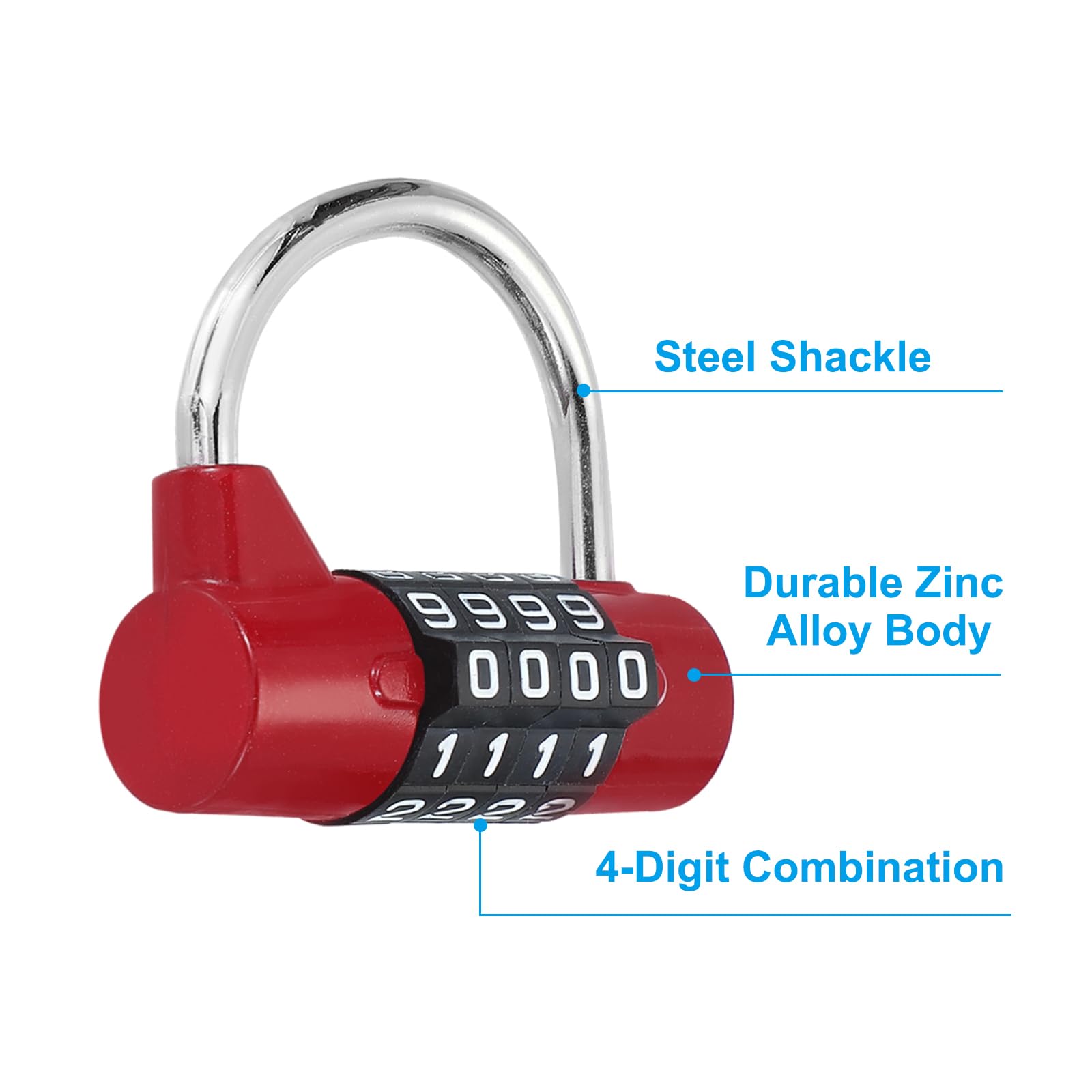 PATIKIL Combination Padlock - Image 3