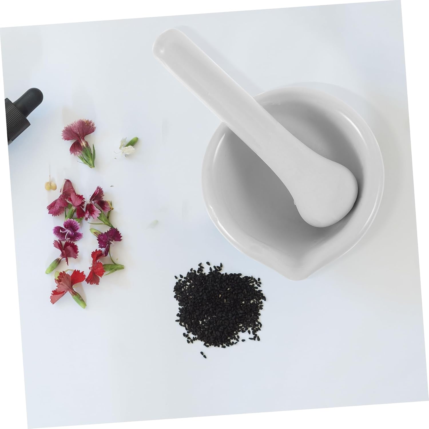 2sets Medicine Garlic Pounder Porcelain Mortar Grinding Stick Grind Bowl Supplies Medicine Pounding Masher Pestle Style
