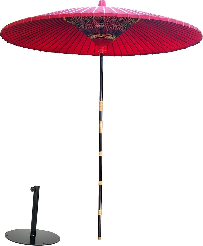 ★野立て傘  3.5尺 Amazon.co.jp: 野点傘大3.5尺 スタンド セット : ホーム＆キッチン