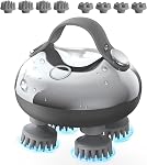 arboleaf Scalp Brush Rechargeable Head Brush Scalp Stress Relax, Waterproof Handheld Hair Scratcher with 8 Removable Claws Cat Scratcher, Gifts for Him Her