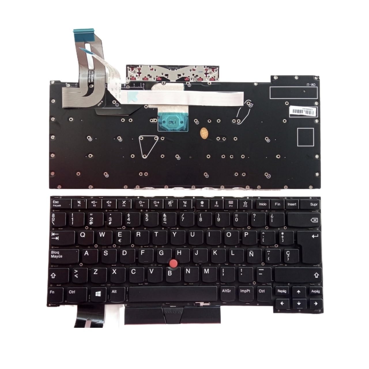 Réparer clavier Thinkpad P1 usé avec ce modèle rétroéclairé espagnol